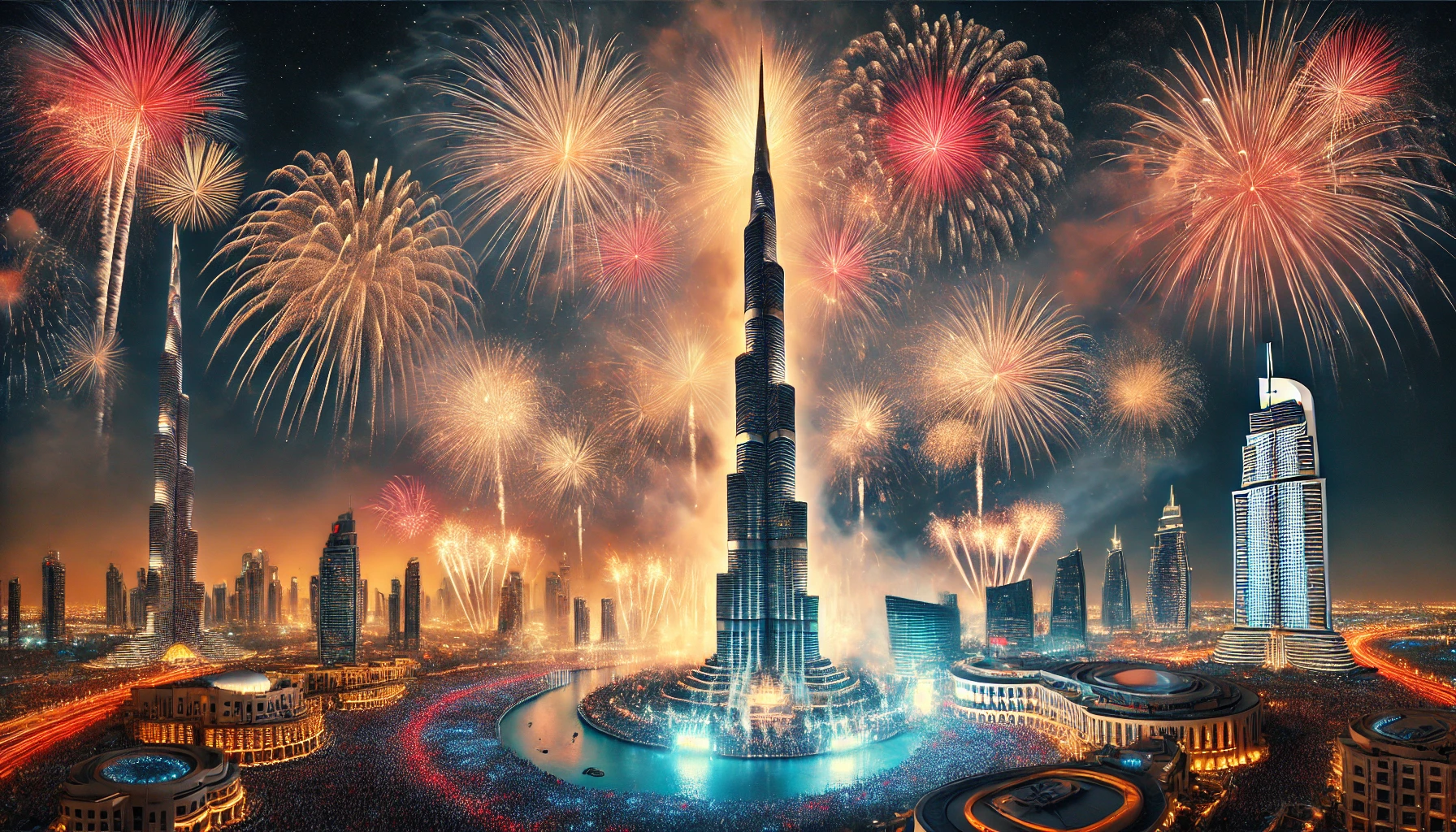 Dubai's Burj Khalifa Fireworks Dazzle in 2025 Celebrations